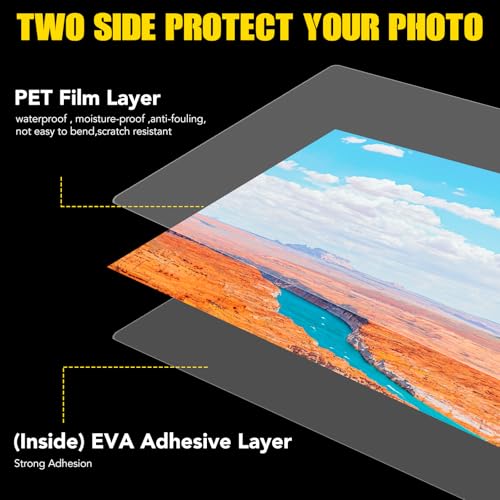 BURVAGY 150Pack Laminating Sheets 8.5 x 11 Thermal Laminating Pouches 5 Mil