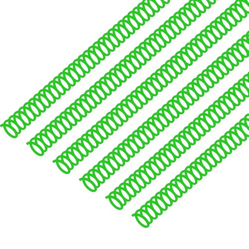 100 Pack Plastic Spiral Binding Coils, 4:1 Pitch 48 Loops for Letter/A4 Size, 360-Degree Rotation for Office School Projects, Suitable for Coworkers (Green, 1 Inch (215 Sheet Capacity)) - color: Green, size: 1 Inch ( 220 sheet capacity)