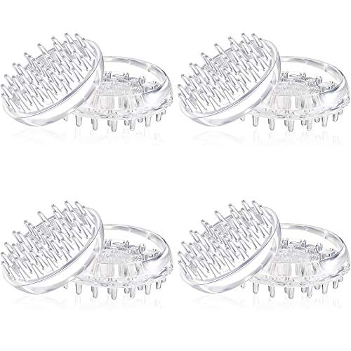Jetec 8 Pcs Carpet Protectors Furniture Leg Spiked Caster Cups, Round - style: Round