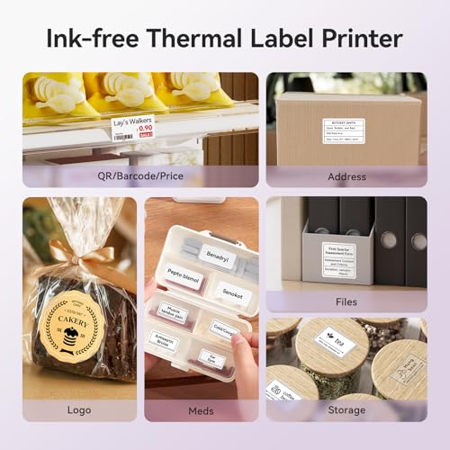 NIIMBOT B21 Pro Sticker Printer, 300DPI, Fun APP, Portable Inkless Label Printer, Bluetooth Sticker Maker for DIY Crafts, Notes, Scrapbook, Photo, Custom Labels & Gifts,Home Organization (Violet) - color: Purple