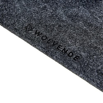 Premium Felt Desk Mat | Small 12" x 27.5" Multifunctional Desk Pad for Home Office | Dark Gray - color: Dark Gray, size: 12" x 27.5"
