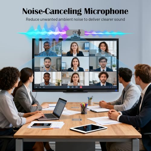 YQE 4K Webcam with Tripod, UHD Web Cam with Microphone, PDAF Autofocus Webcam with Remote Control, Privacy Cover, USB Type-A & A-to-C Adapter Computer Camera for Calling, Zoom/Teams/Facetime/Switch 2