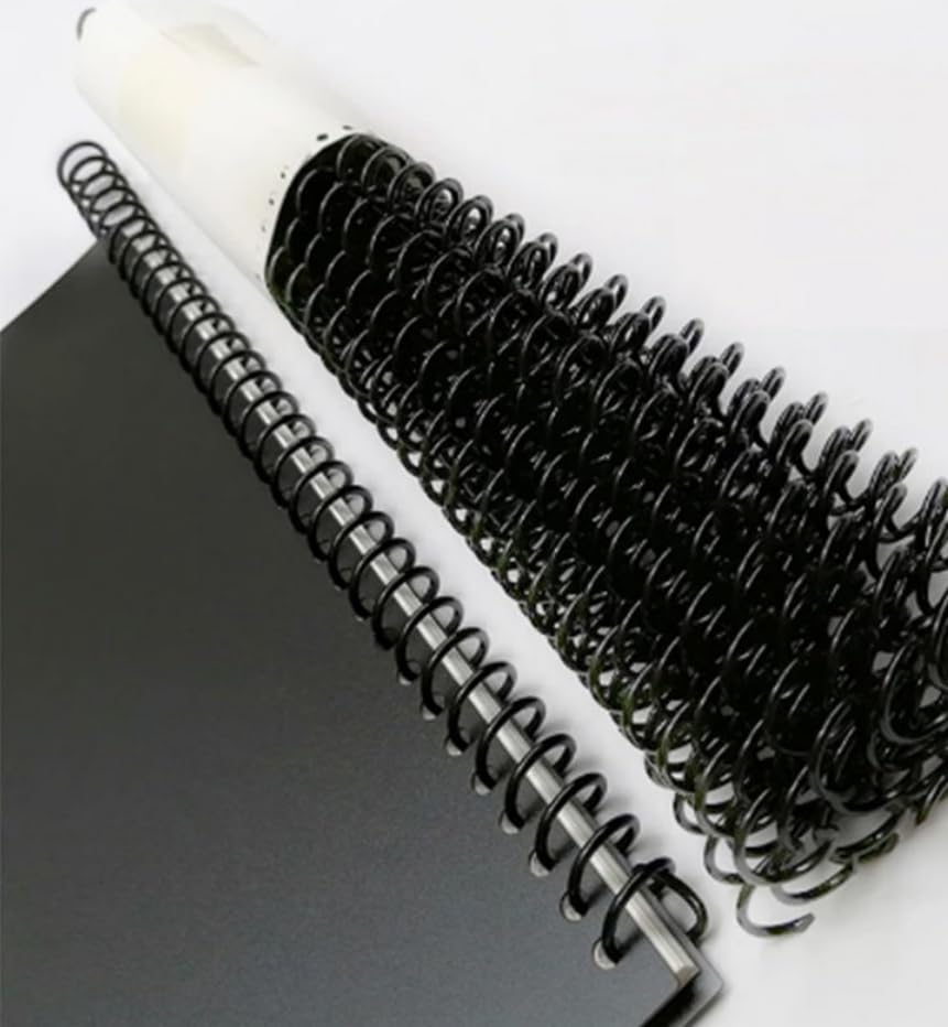Plutreas 50 Pack Plastic Spiral Binding Coils, 4:1 Pitch, Spiral Binding Spines for Office Documents, Engineer Papers, Business Projects (20mm (170 Sheet Capacity)) - size: 20mm (170 Sheet Capacity)