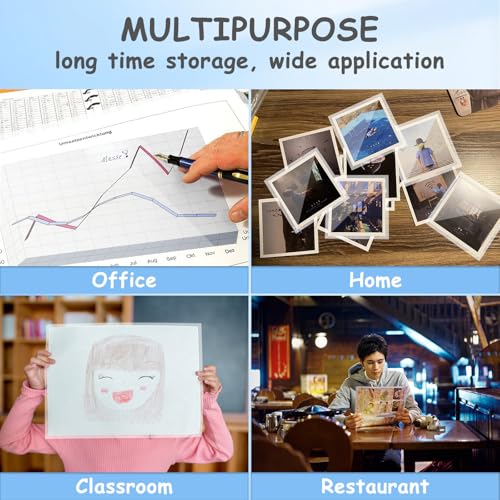 [3mil 100 Pack] InpourPack Laminating Pouches, 3 Mil Clear Thermal Laminating Pouches 9 x 11.5 Inch Laminating Sheets for Laminator, Holds 8.5 x 11 Inch Sheets - size: 3mil 100