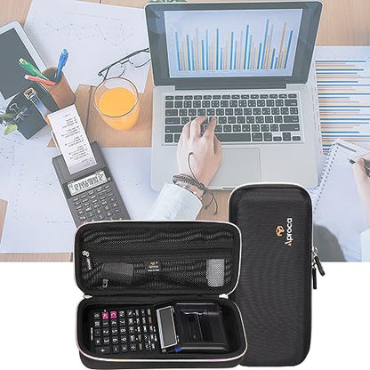 Aproca Case Compatible with Casio HR-10RC Mini Desktop Printing Calculator, Portable Storage Bag for Paper Rolls and Accessories (Case Only)