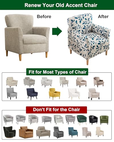 CRFATOP Accent Chair Cover, Stretch Armchair Slipcover for Living Room - color: Color A23