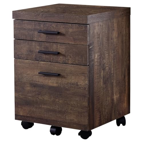 Monarch Specialties I 7400 File Cabinet, Rolling Mobile, Storage Drawers, Printer Stand, Office, Work, Laminate, Brown, Contemporary, Modern - color: Brown