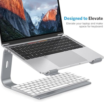OMOTON Laptop Stand, Detachable Mount for MacBook Air/Pro Dell HP Grey - color: Grey