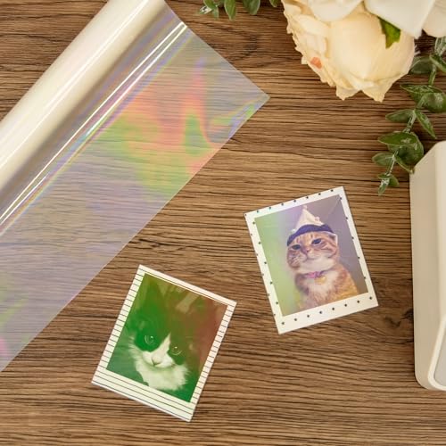 BOPP Transparent Precoated Film 22cm x 5m–Clear Glossy Thermal Laminating Roll Waterproof & Scratch-Proof Compatible with Laminators for Document Protection,Photo Preservation,Card Making, DIY Crafts - color: Clear Glossy
