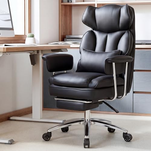 Sweetcrispy Executive Home Office Chair, Ergonomic Desk Chair - color: Black