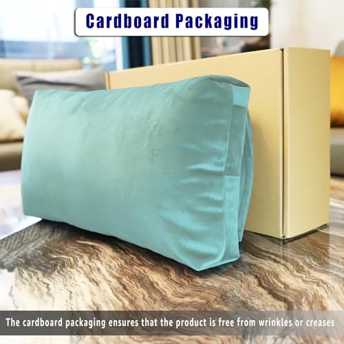 Velvet Recliner Headrest Pillow, Non-Slip Neck Support,Light Blue - color: Light Blue