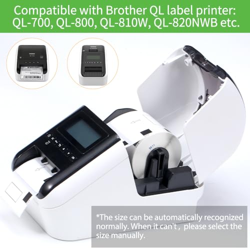 Compatible with Brother 2.4" x 1.1" DK-1209 Small Address/Barcode QL Label - size: 2.4 inch x 1.1 inch (1209)