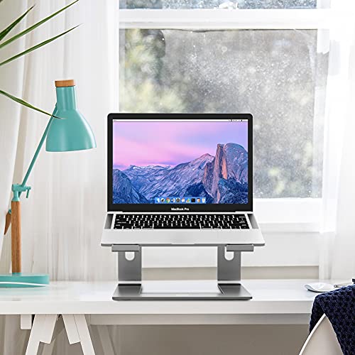 BESIGN LS03 Aluminum Laptop Stand, Ergonomic Detachable Computer Stand, Notebook Holder, Laptop Mount Compatible with Air, Pro, Dell, HP, Lenovo More 10-15.6" Laptops, Gray - color: C-Gray