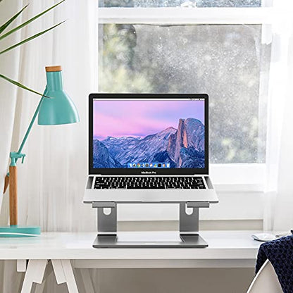 BESIGN LS03 Aluminum Laptop Stand, Ergonomic Detachable Computer Stand, Notebook Holder, Laptop Mount Compatible with Air, Pro, Dell, HP, Lenovo More 10-15.6" Laptops, Gray - color: C-Gray