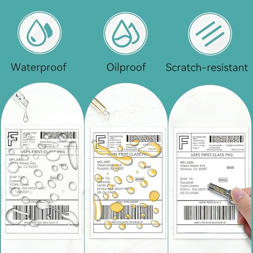 4500 Pcs 4"x6" Thermal Shipping Labels Fanfold, 2 Stacks of 2250