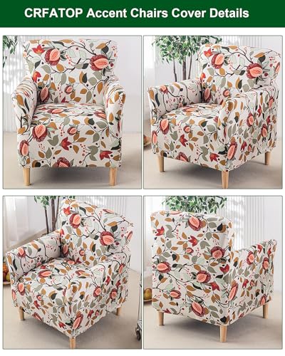 CRFATOP Accent Chair Cover, Stretch Armchair Slipcover for Living Room - color: Color A25