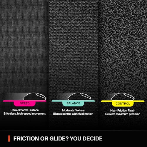 SteelSeries QcK XL Performance Control Gaming Mousepad — Extra Density for a Smooth Glide — Low-Profile Edge Stitching — Non-Slip Neoprene Rubber Base — 15.75 x 34.43 inch — FPS, MOBAs, RTS, MMO - size: XL, style: Control