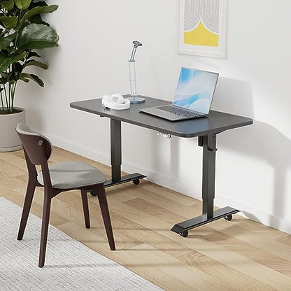 Monomi 48" x24“ Electric Height Adjustable Standing Desk,Black | Ergonomic Home Office Computer Gaming Desks with Memory Presets,Stable Steel Frame,176 lbs Capacity,Easy Assembly - color: Black, size: 48x24