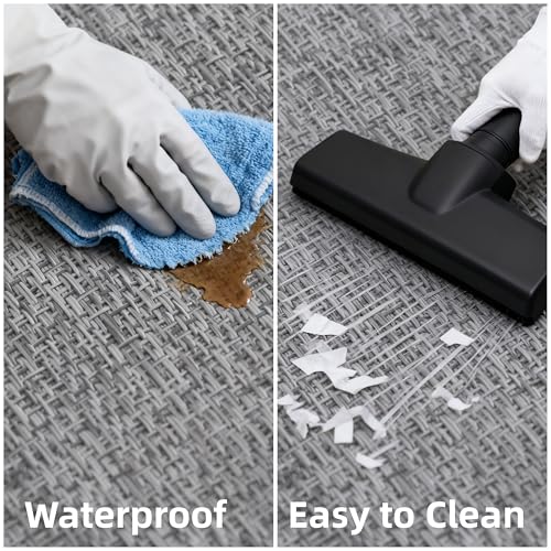Office Chair Mat for Hardwood Floors,Thick Rubber Mat – Heavy Duty Anti-Slip Protection for Rolling Chairs, Home Office Desk Rug (Dark Grey, 36"×48")