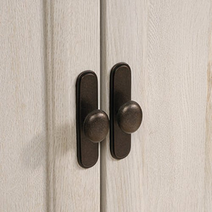 Sauder Edge Water Accent Storage Cabinet with Doors, Utility Cabinet, in Chalked Chestnut finish - color: Chalked Chestnut