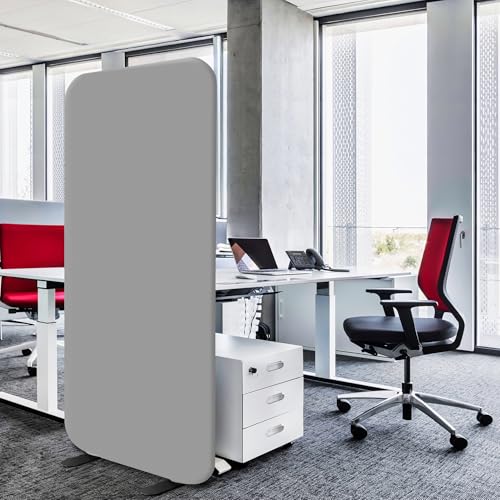 DECOLAB Portable Freestanding Room Partition & Desk Divider Set for Home Office, Classroom, Shared Workspace, Steel