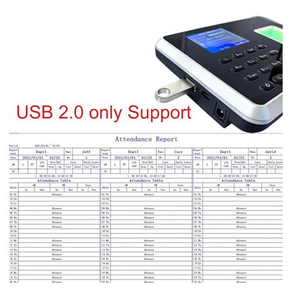 Back Up Battery SSR Fingerprint Time Attendance Clock Machine Card and Biometric Employee Electric Clocking Tracking Device(Russian,AU Plug) - color: Russian, size: AU Plug