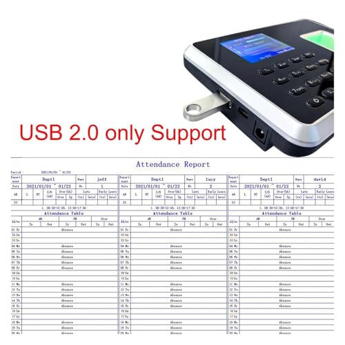 Back Up Battery SSR Fingerprint Time Attendance Clock Machine Card and Biometric Employee Electric Clocking Tracking Device(Russian,EU Plug) - color: Russian, size: EU Plug