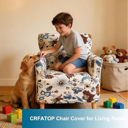 CRFATOP Accent Chair Cover, Stretch Armchair Slipcover for Living Room - color: Color A08