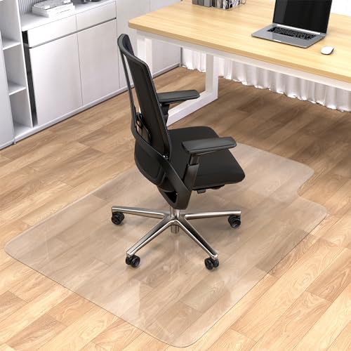 BesWin Office Chair Mat for Hardwood Floor, 36"x48" - size: 36" X 48" Rectangle with Lip (for Hard Floors)