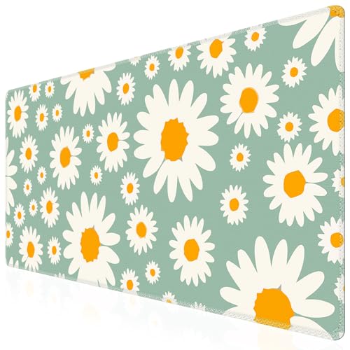 iCasso Desk Mat, Desk Matt for Desktop, Cute Desk Pad Mat, Daisy - color: Daisy