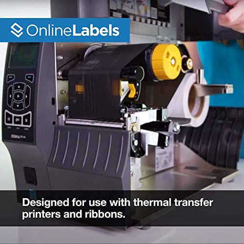 OnlineLabels 4" x 6" Thermal Transfer Labels - 1" Core - 24 Roll - size: 24 Rolls