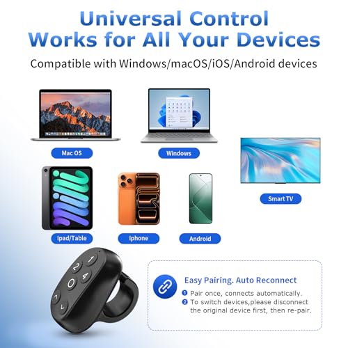 Remote for Anki Clicker Ring, Flashcard Control for Anki, RemNote