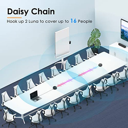 EMEET Luna Conference Speaker and Microphone, 360° Voice Pickup for 8 Users - size: Black Luna for 8