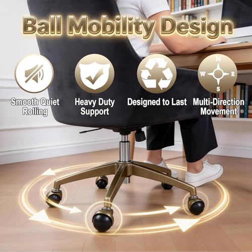 2" Ball Caster Wheels Set of 4, Antique Brass Furniture Casters with Stem & Sleeve, Heavy Duty Swivel Ball Casters for Chairs, Cabinets, Shelves, DIY Furniture (Bronze-12pcs) - color: Bronze-12pcs