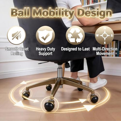 2" Ball Caster Wheels Set of 4, Antique Brass Furniture Casters with Stem & Sleeve, Heavy Duty Swivel Ball Casters for Chairs, Cabinets, Shelves, DIY Furniture (Bronze-12pcs) - color: Bronze-12pcs