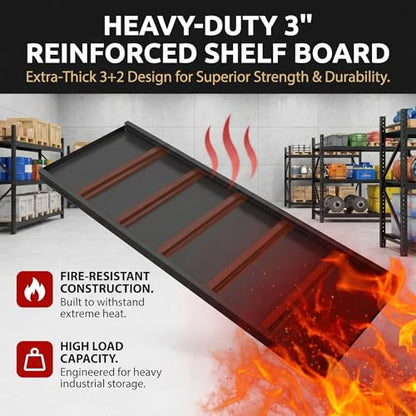 Heavy Duty 3 Tier Metal Book Shelf Adjustable Bookcase | 6000 LBS Bolt-free Storage Shelves with Deep Bookshelf for living Room, Office and Garage Storage, 67"Wx 20"Dx 63"H - size: Reinforced 67"Wx 20"Dx 63"H