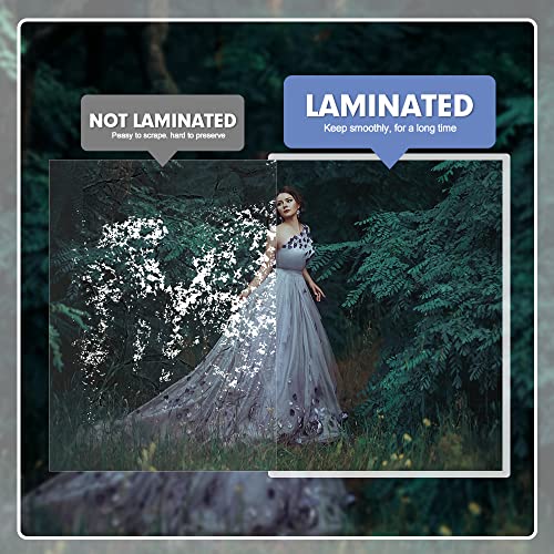 PANDRI 200 Pack Clear Thermal Laminating Sheets, 9 x 11.5-Inch, 5 Mil | Plastic Laminator Sheet, Fits 8.5 x 11 inch Paper Size, Clear, Round Corner, Thermal Laminator Compatible - size: 200 Pack