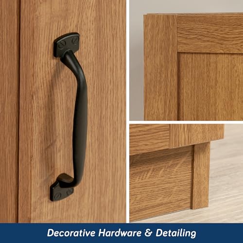Sauder Miscellaneous Storage Cabinet/ Pantry cabinets, Highland Oak finish - color: Highland Oak
