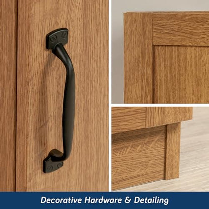 Sauder Miscellaneous Storage Cabinet/ Pantry cabinets, Highland Oak finish - color: Highland Oak