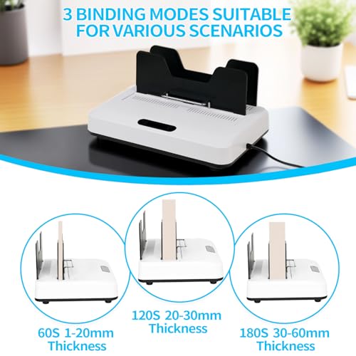 Thermal Binding Machine, Digital Touch Panel with 10 Thermal Binding Covers, No Preheat Time, 500 Sheet Capacity – Electric Book Binder for A4/A5/Letter Size Documents, Office, School & Home Project