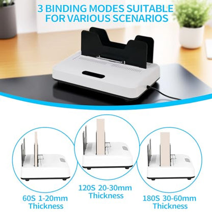 Thermal Binding Machine, Digital Touch Panel with 10 Thermal Binding Covers, No Preheat Time, 500 Sheet Capacity – Electric Book Binder for A4/A5/Letter Size Documents, Office, School & Home Project