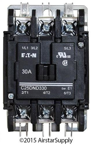 / C25DND330A 50mm DP Contactor, 3-Pole, 30 Amp, 120 VAC Coil VoltaCompatible Replacement for - Replaces 8910DPA33V02