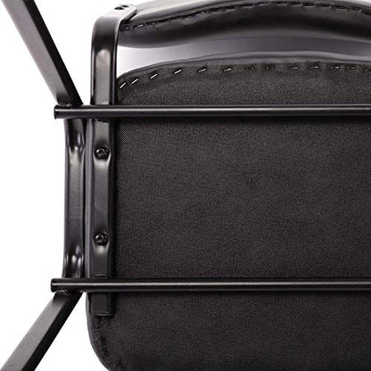 Leather Waiting Room Chairs Stackable Conference Room Chairs No Wheels Office Guest Chair for Reception School Breakroom Banquet Church Lobby (Leather-Cushion,Black,5PCS) - color: Leather-cushion Black