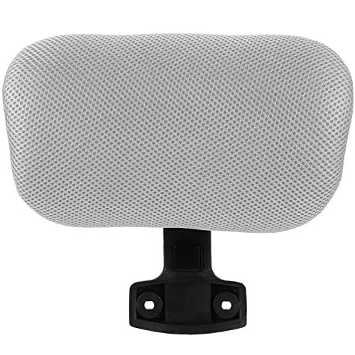 Tofficu Office Chair Headrest Attachment, Adjustable headrest for Office Chair, Adjustable, Ergonomic Height-Adjustable Cushion for Comfort, Fits Most Computer and Desk Chairs - size: Gray-Clip inner diameter 2.2 cm