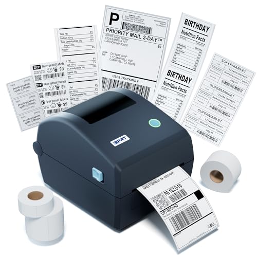 iDPRT Thermal Shipping Label Printer USB, 4x6 Label Commercial Grade, 6IPS | Compatible with USPS, UPS, FedEx, Amazon, Desktop Label Printer - 203 DPI, for Small Business Large Warehouses & Logistics