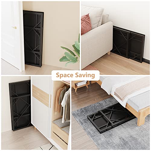 Elephance Folding Desk Writing Computer Desk for Home Office No-Assembly - color: Black, size: 31.5 Inch