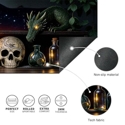 HOMETITUTE Large Mouse Pad 31.5x11.8 Inch Gaming Mousepad Alchemy Dragon Art Non-Slip Keyboard Desktop Protector Mat XL Mouse Pad for Home Office Laptop Wireless Mice Accessories - color: Alchemy Dragon Art