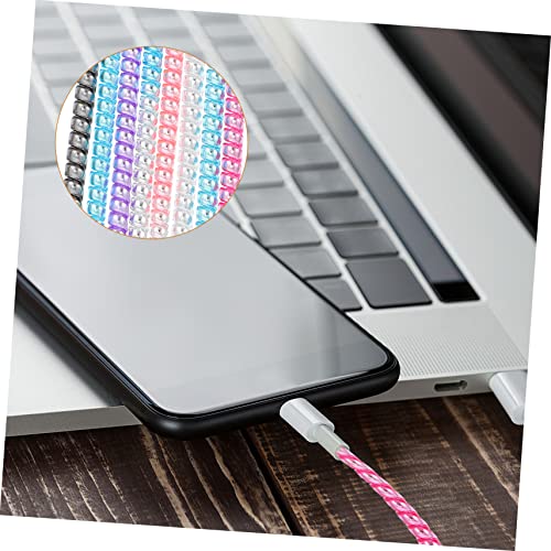 Angoily 1.4m Cable Management Sleeve 8PCS Wire Hider for Desk and Nightstand Sturdy Organizer Adhesive Clips