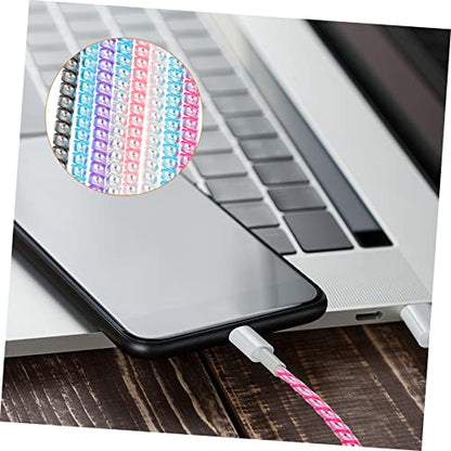 Angoily 1.4m Cable Management Sleeve 8PCS Wire Hider for Desk and Nightstand Sturdy Organizer Adhesive Clips