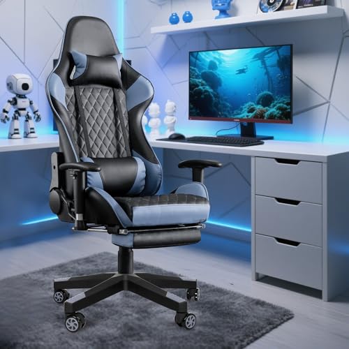 28" Heavy Duty Nylon Gaming Office Chair Base Replacement Part with Wheels | Computer Chair Base Legs with 5 Casters - color: Grey